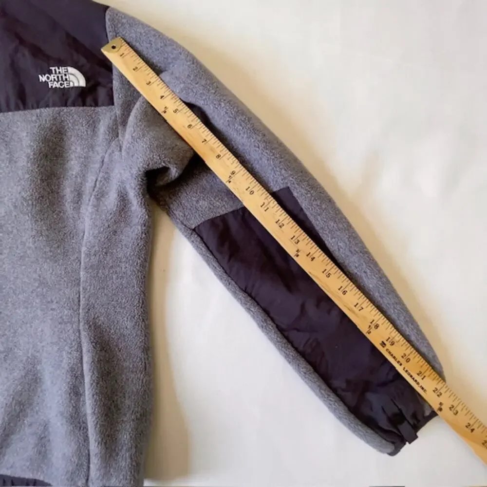 The North Face Polartec Recycled Fleece Jacket Women’s M Gray Full Zip Outdoor